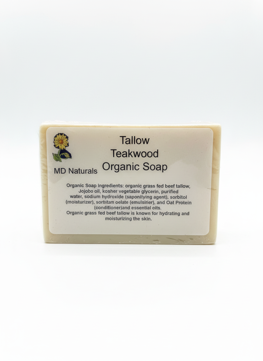 Organic Grass fed Tallow Soap